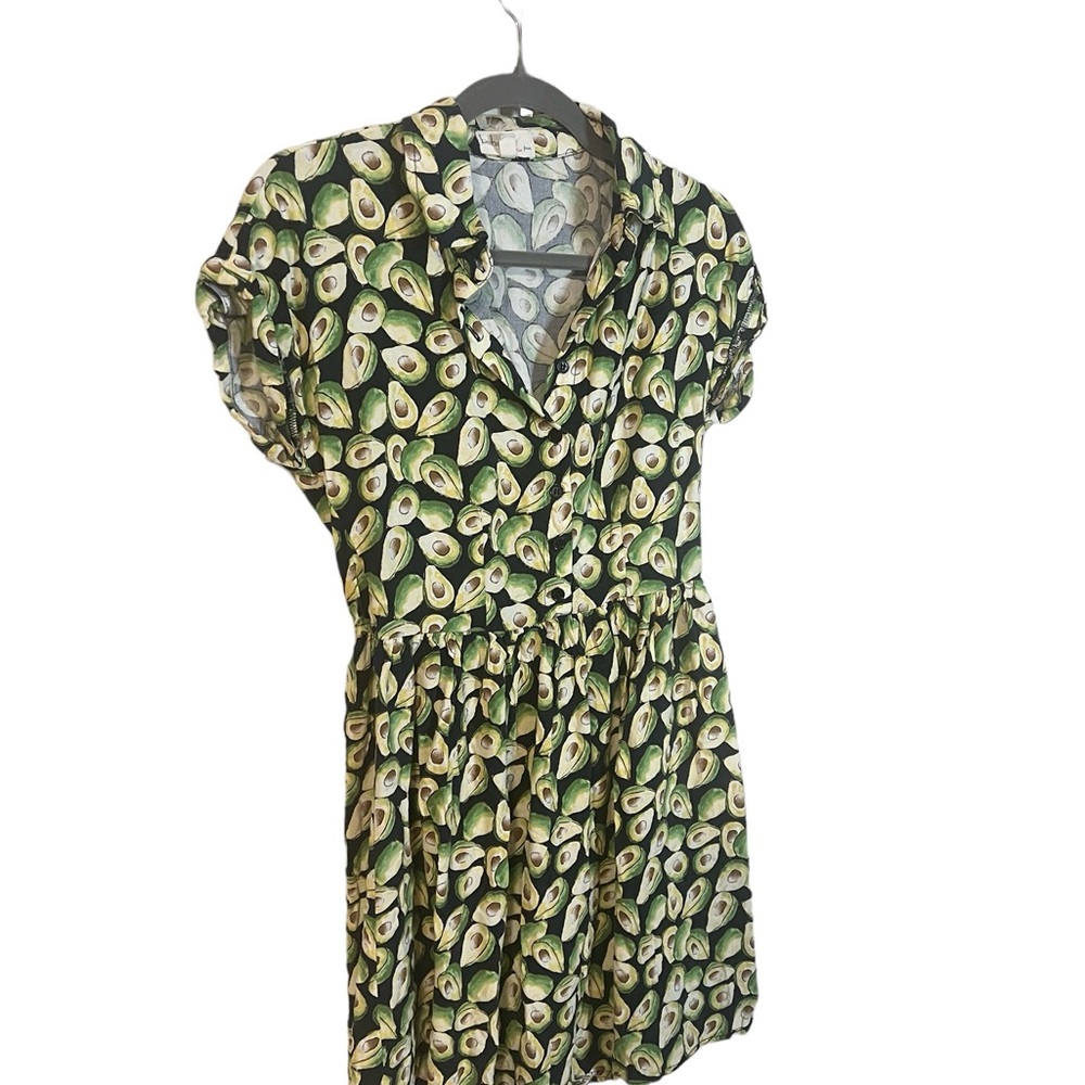 A Bebop Avocado print dress in size medium - Picture 2 of 7